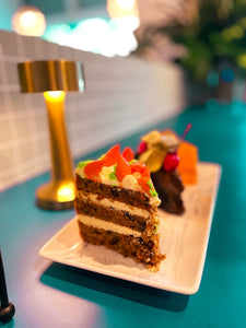Come savour the moist, nutty and creamy Bunny Carrot Cake at The Homme Baker.