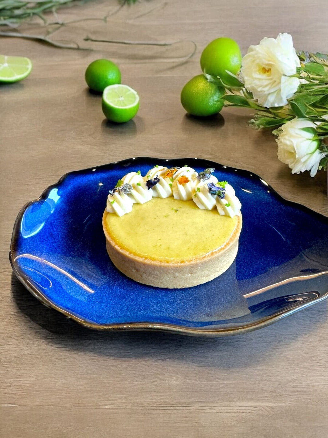 Each mouthful of the Sour Lime Tart offers a refreshing burst of citrus, spice and creamy richness.