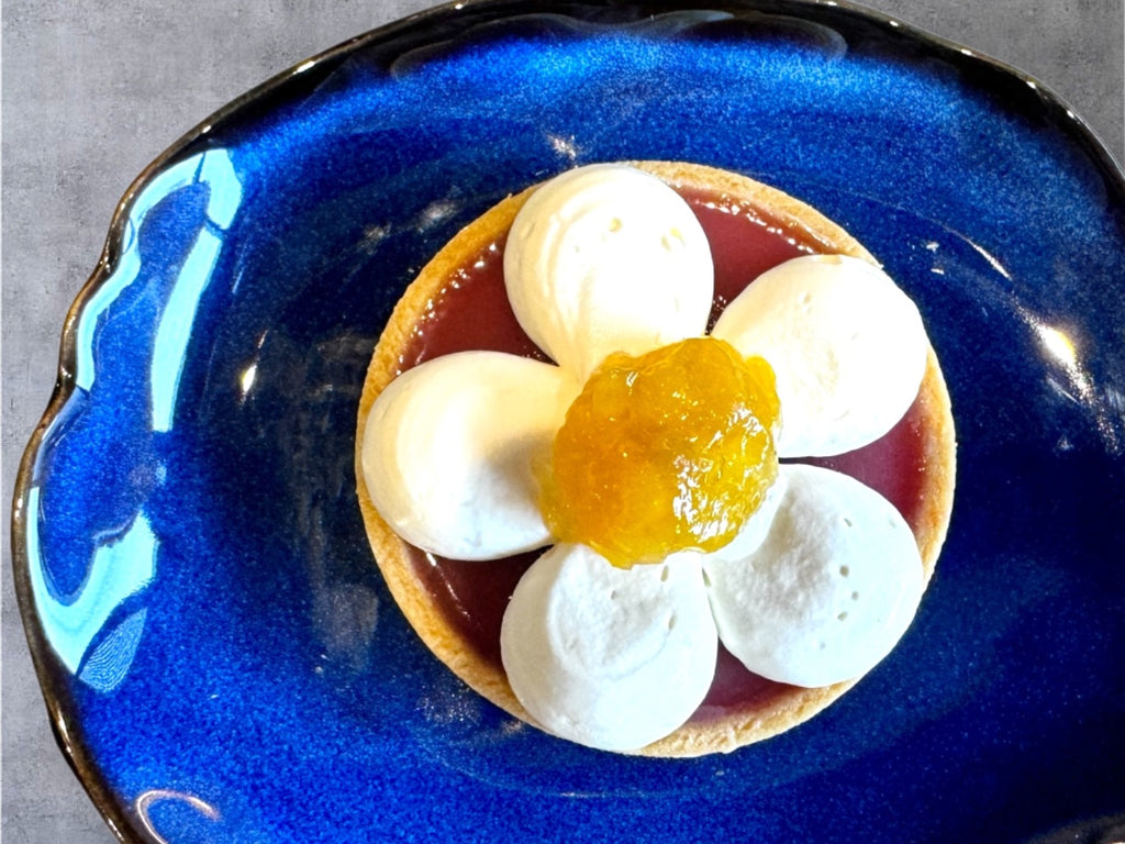 Try our contemporary interpretation of the classic Mango Peach Tart.