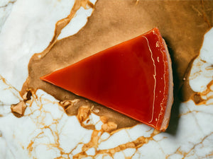 The caramel sauce drizzle infuses every mouthful with a delightful dance of sweet and slightly bitter undertones. 